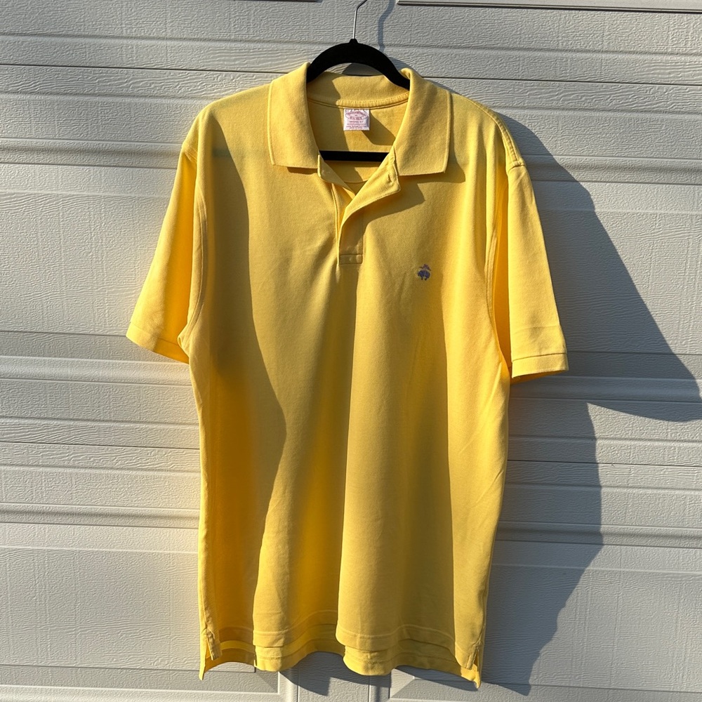Brand New! Brooks Brothers Yellow Polo Shirt - Men's XL